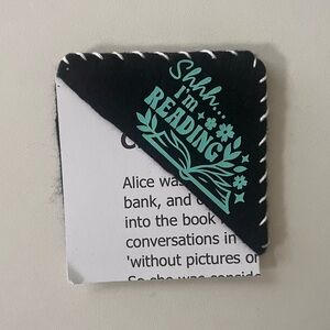 Black and Green 'Shhh... I'm Reading' Bookmark